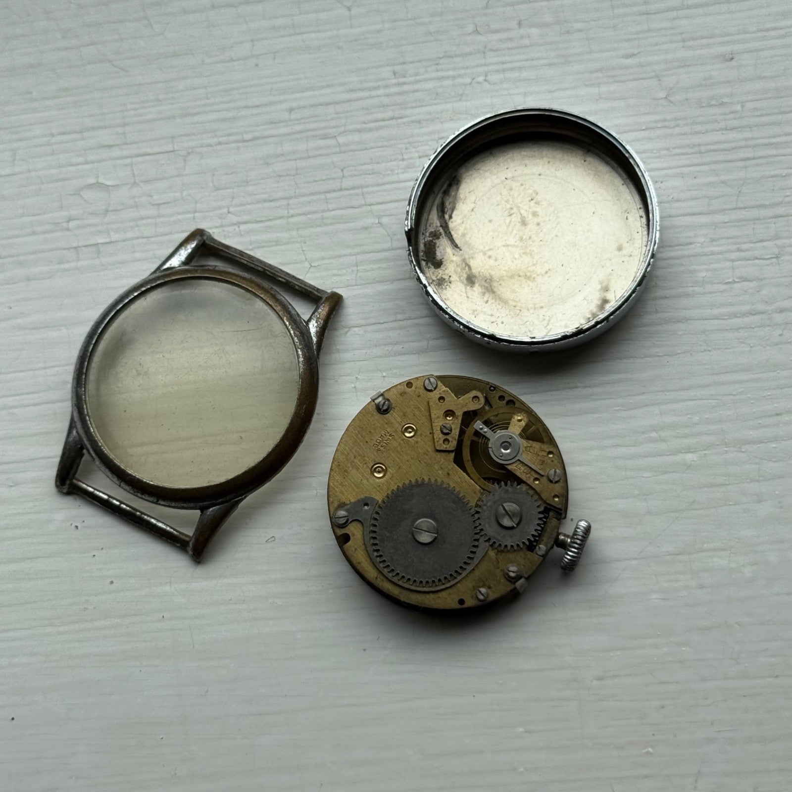 32mm Men's Vintage Paragon Swiss Made Manual Wind Watch FOR PARTS / REPAIR