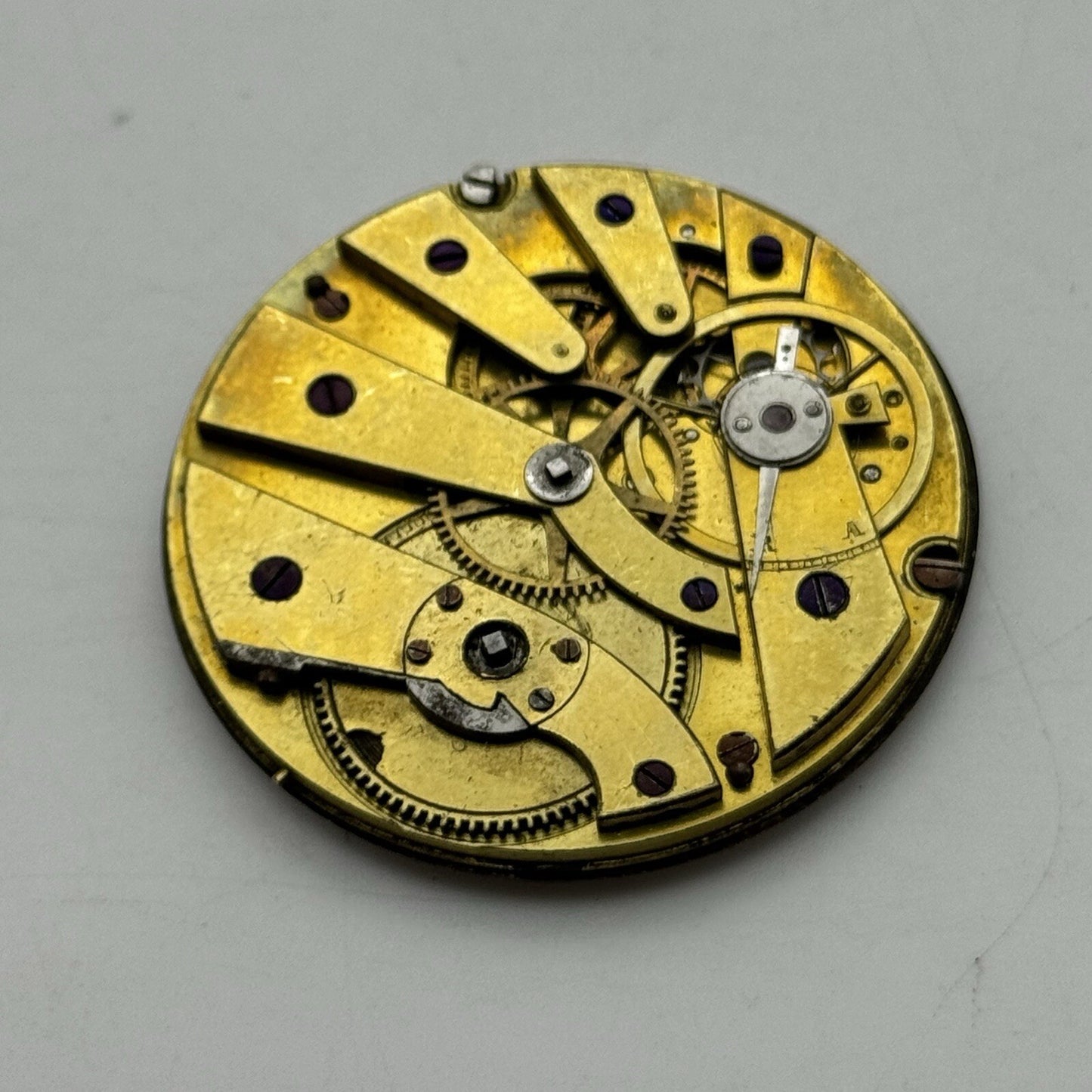 41.5mm 4mm Extra Thin Cylinder Escapement Pocket Watch Movement FOR PARTS REPAIR