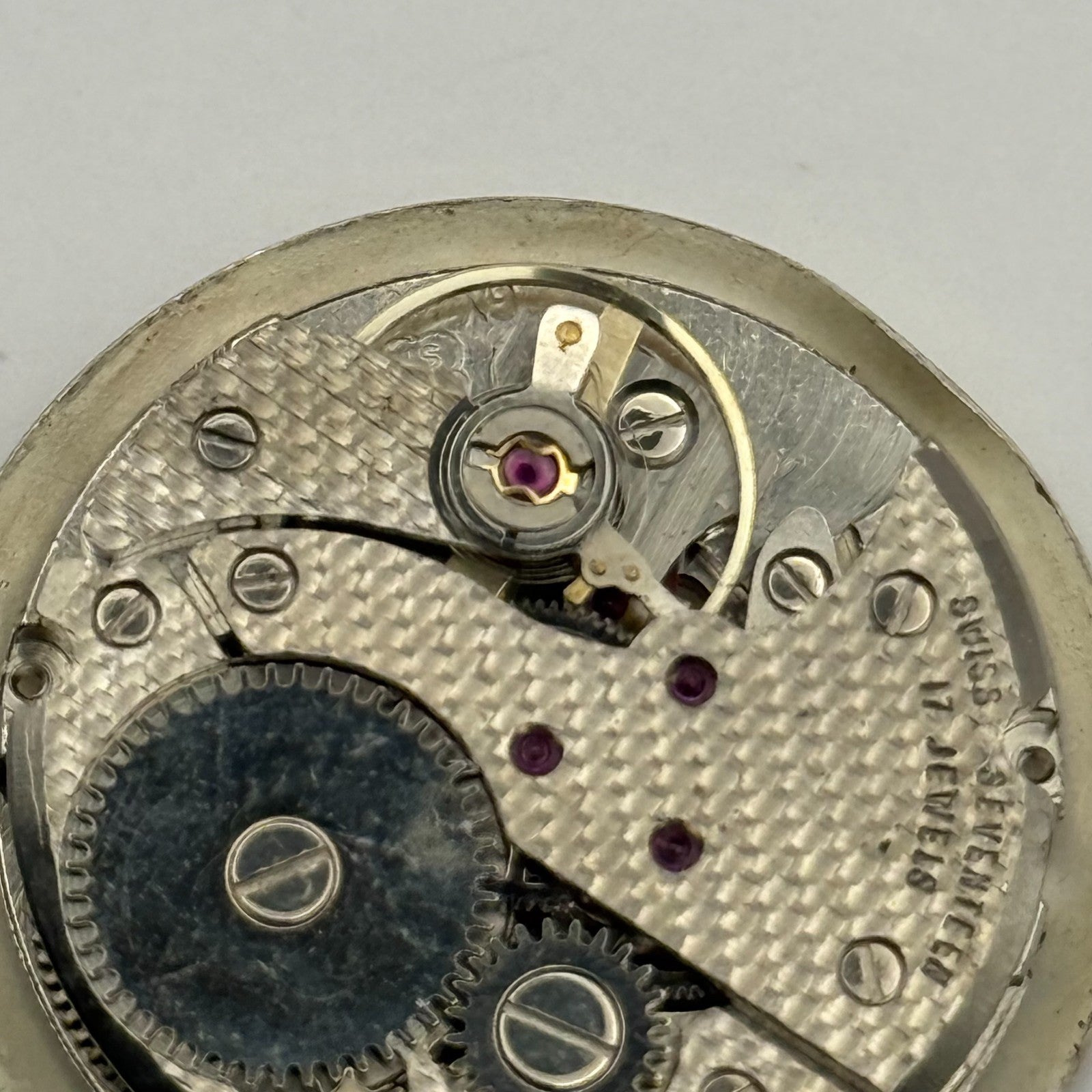 FHF ST 96 Watch Movement Astral Manual Wind Vintage Swiss Parts Repair 25.6mm