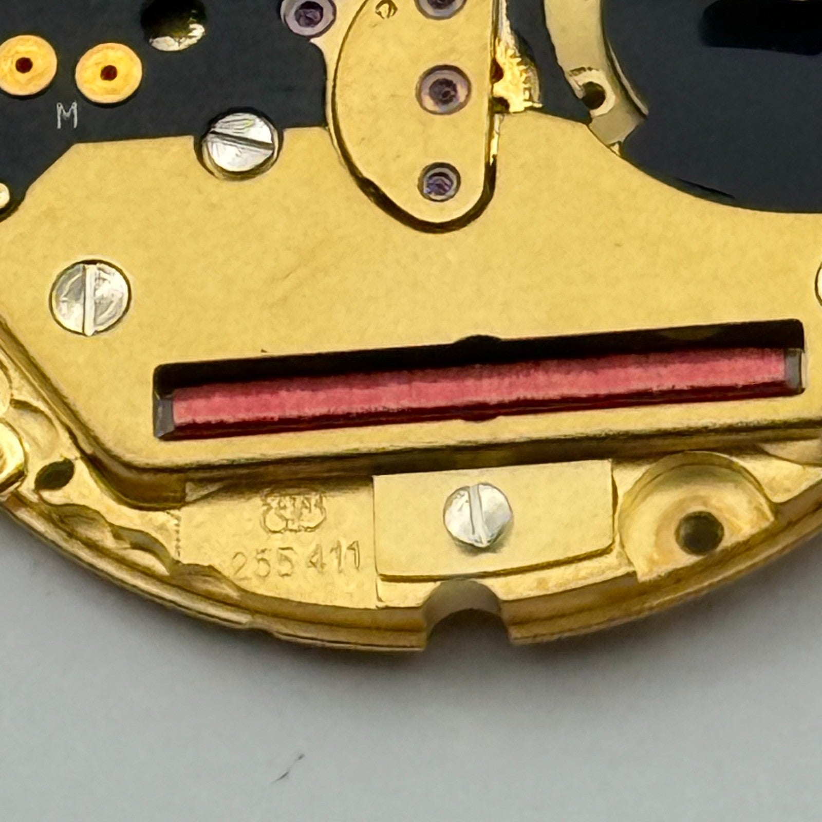 ETA 255.411 Quartz Watch Movement 6 Jewels Swiss Vintage Parts Repair 23.9mm