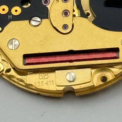 ETA 255.411 Quartz Watch Movement 6 Jewels Swiss Vintage Parts Repair 23.9mm
