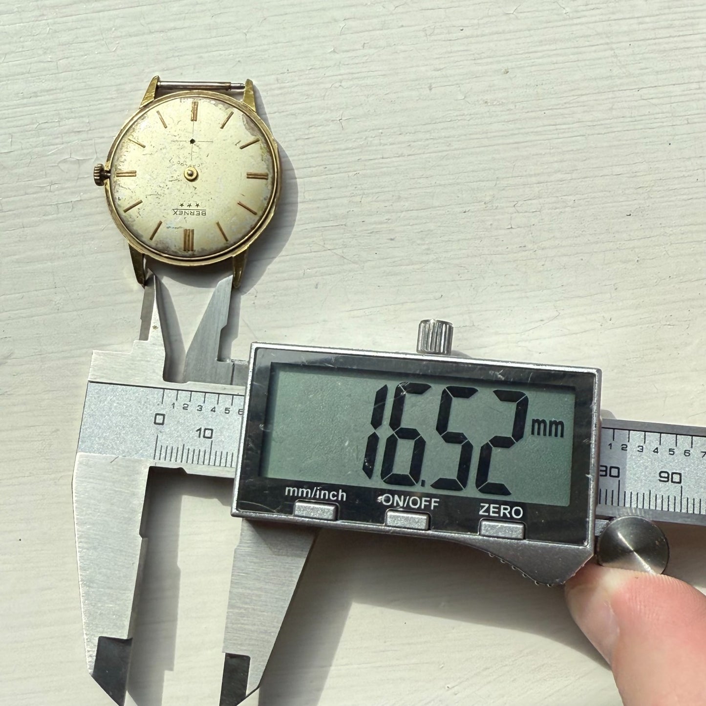 33mm Men's Vintage Bernex FHF 81 Running Swiss Manual Wind Watch PARTS REPAIR