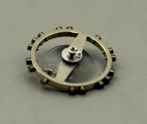 FHF 60 Balance Wheel Complete And Spring 6¾–8’’’ 200 M Watch Movement Parts NOS