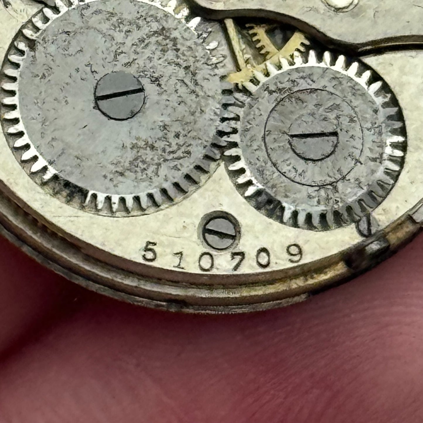 29.5mm F W Dudley Winnipeg 24 Hour Dial Trench Watch Movement Manual Wind PARTS