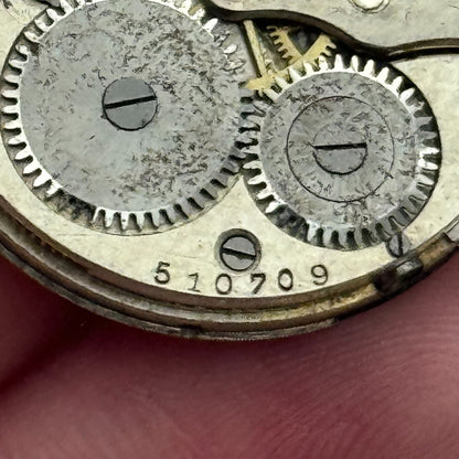 29.5mm F W Dudley Winnipeg 24 Hour Dial Trench Watch Movement Manual Wind PARTS