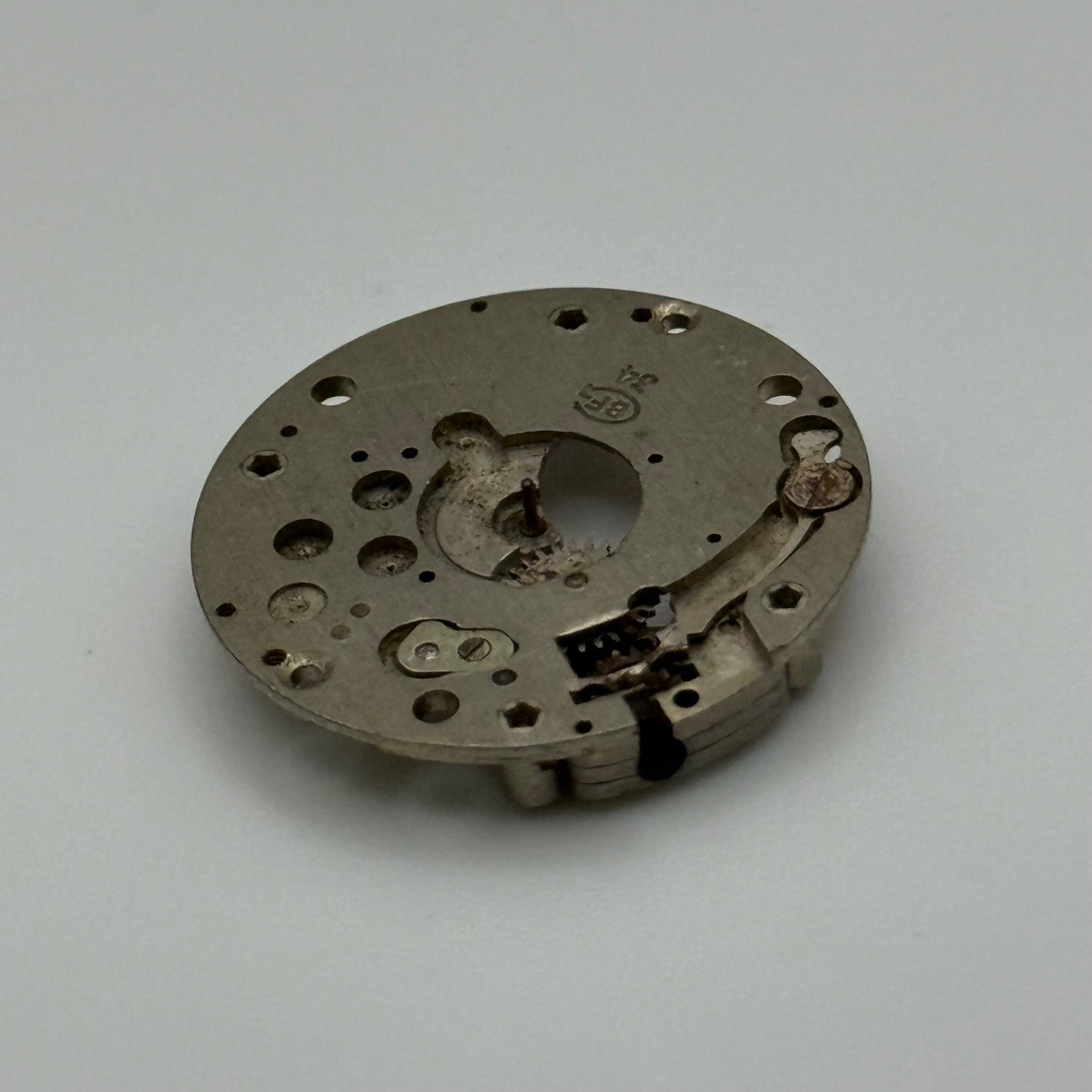 BFG 34 Watch Movement Manual Wind Vintage Swiss Partial Parts Or Repair 23.7mm