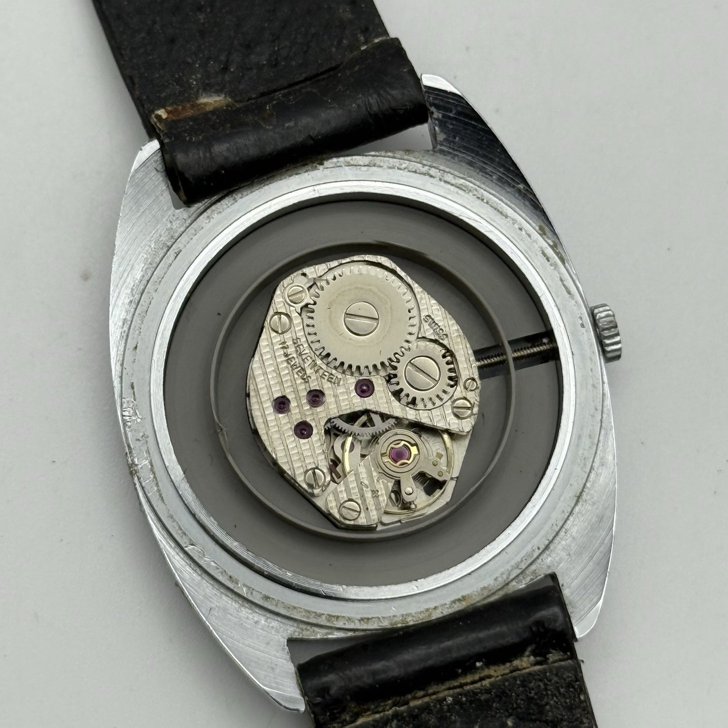 32mm Vintage Mens Limit FHF ST 69-21 Swiss Manual Wind Watch PARTS REPAIR