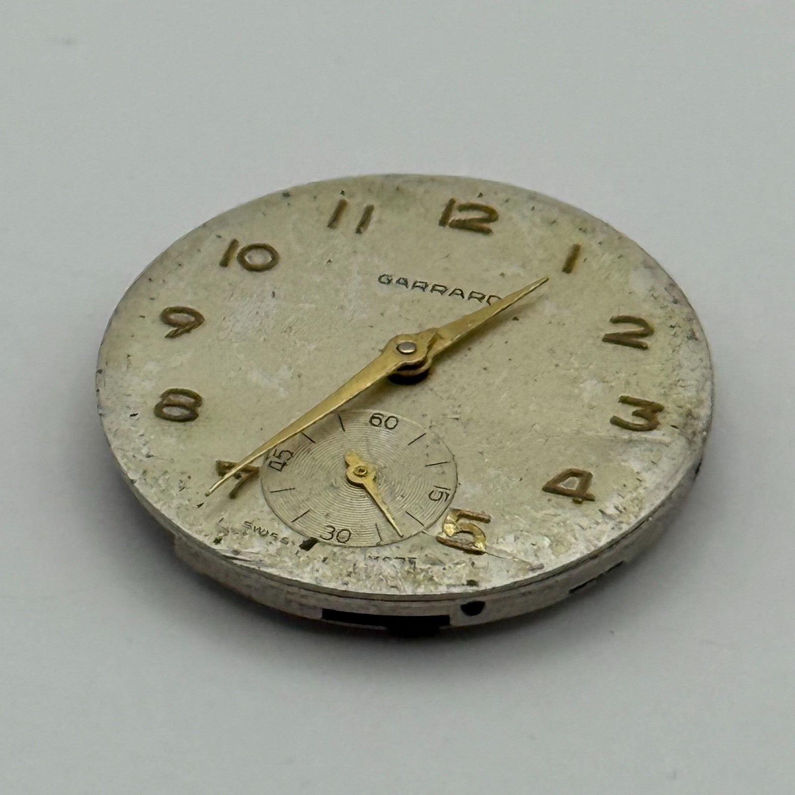 ETA 1120 Watch Movement Garrard Manual Wind Vintage Swiss Parts Repair 27mm