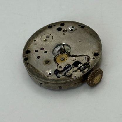 23.2mm Vintage 15 Jewels Swiss Trench Watch Movement Manual Wind PARTS REPAIR