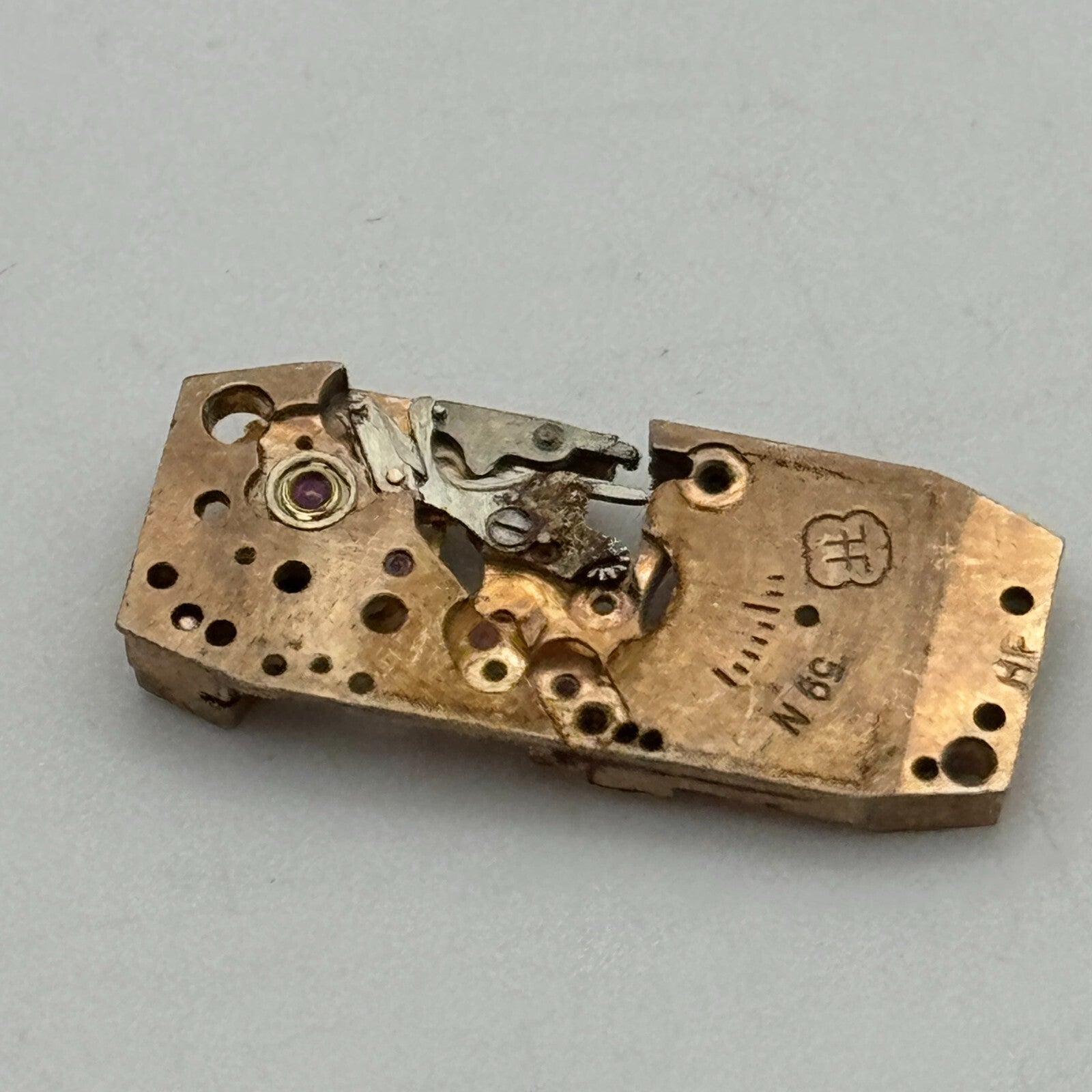 9mm Ladies Helvetia FHF 59N Balance Ok Manual Wind Partial Watch Movement PARTS