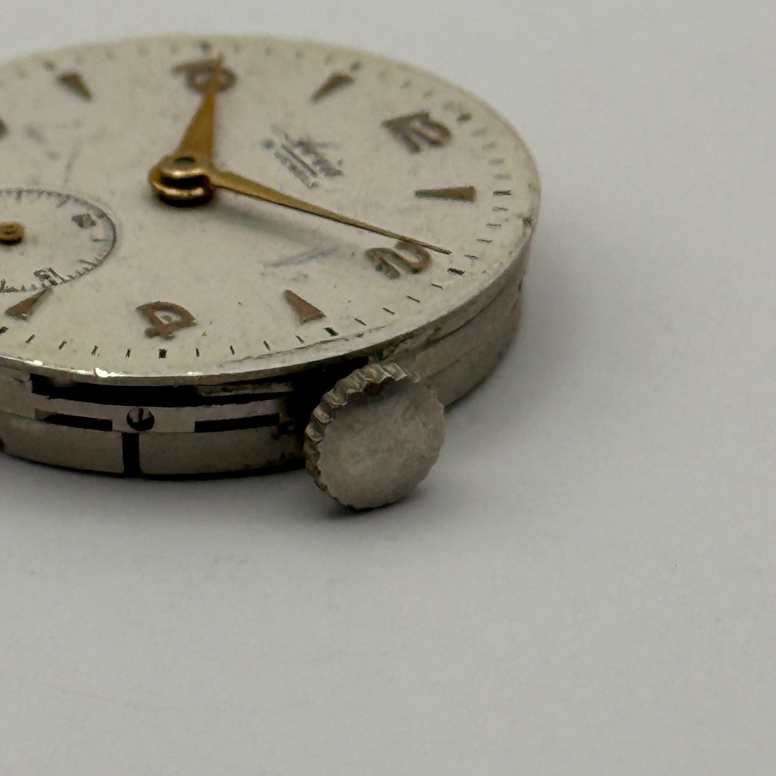 AS 984 Watch Movement Avia Manual Wind Vintage Swiss 15 Jewels Parts 23.4mm