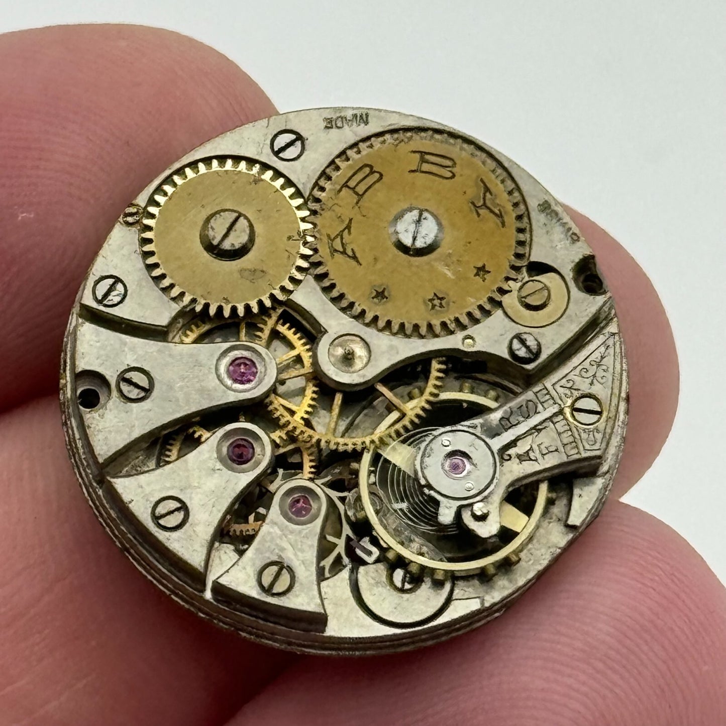 25.2mm Interesting Abby Trench Watch Movement Manual Wind Swiss Vintage PARTS