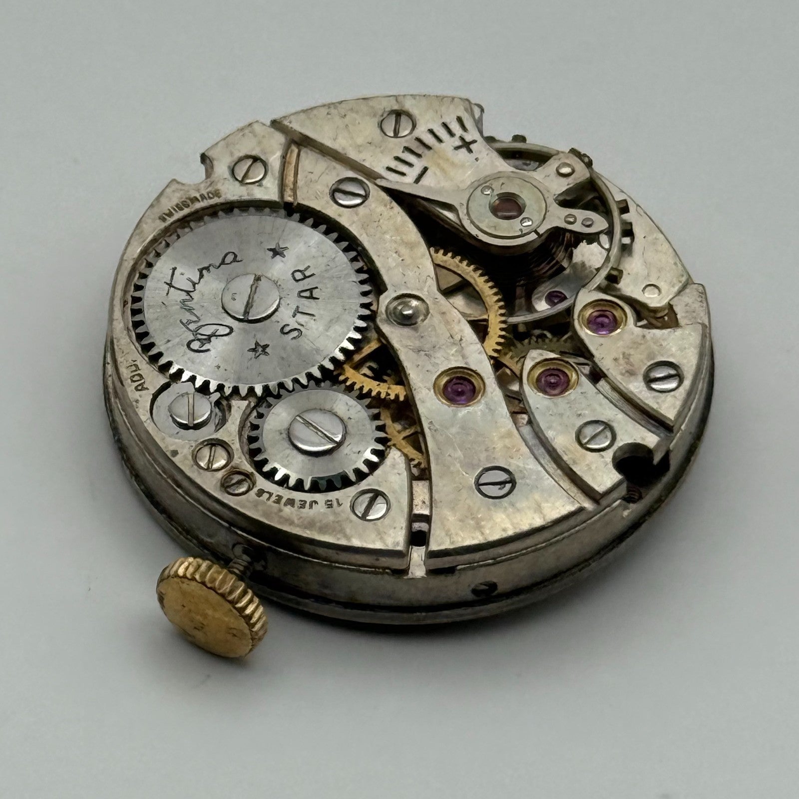 ETA 1260 Watch Movement Bentima Star Manual Wind Vintage Parts Repair 23.6mm