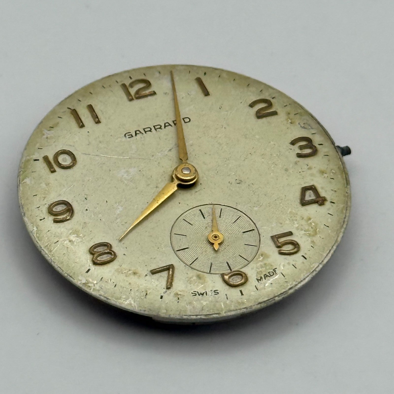 ETA 1120 Watch Movement Garrard Manual Wind Vintage Swiss Parts Repair 26.9mm