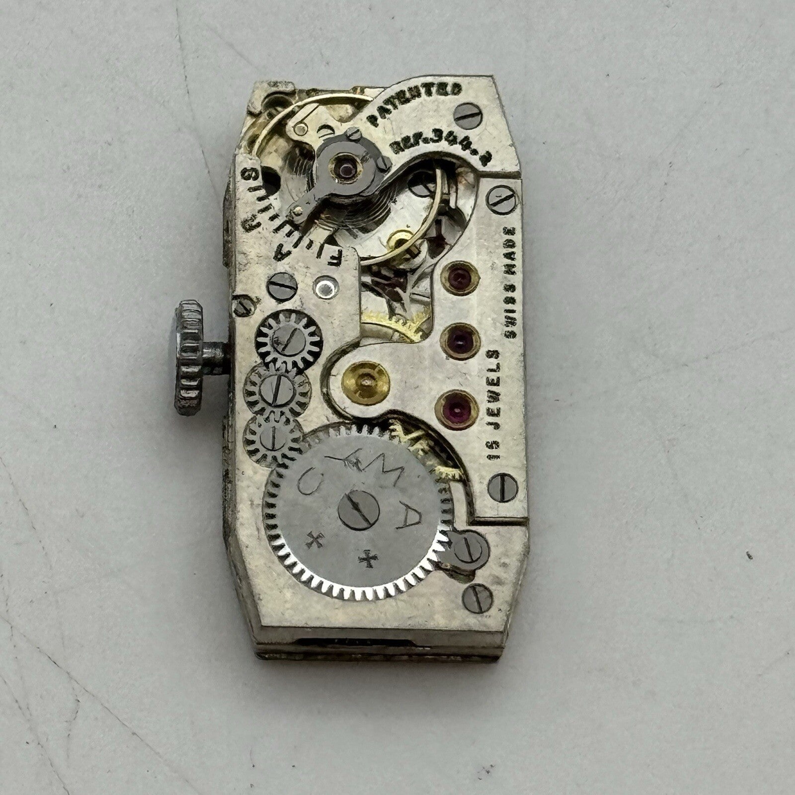 12.3mm Cyma Tavannes Cal 344.2 High Quality Tank Watch Movement Parts Repair