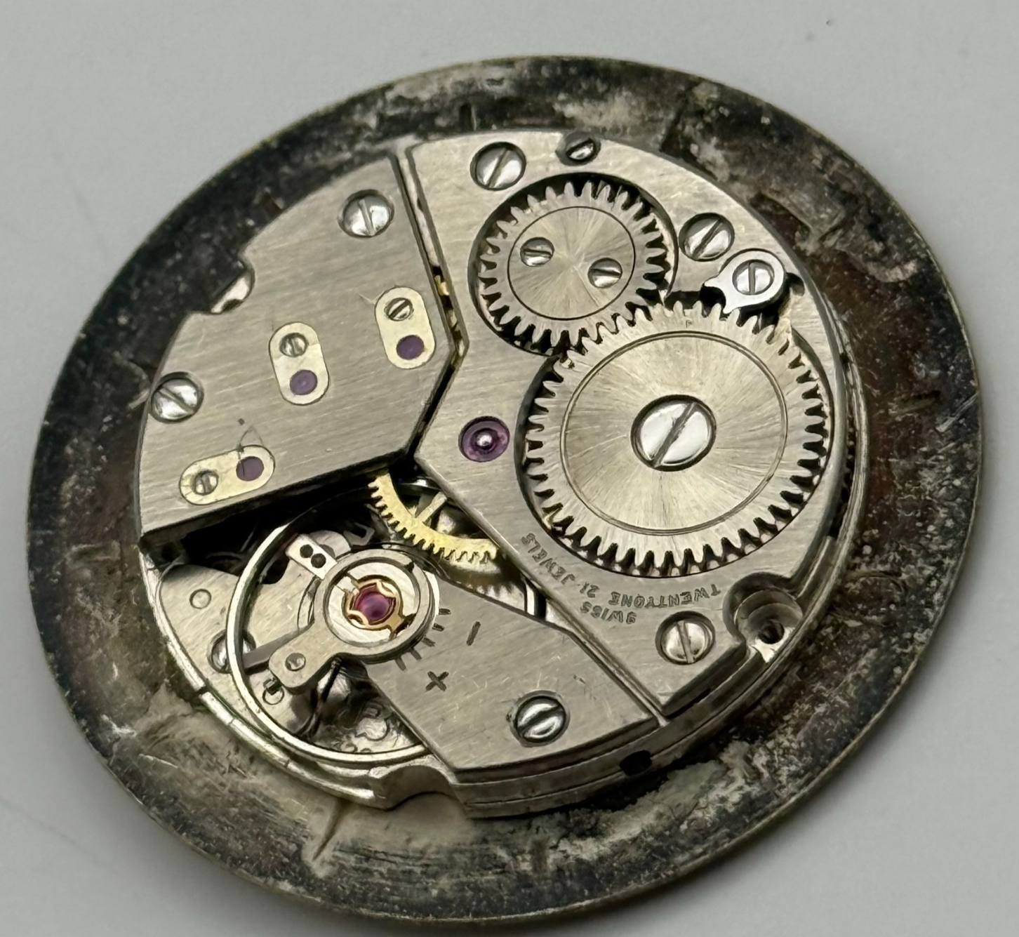 Peseux P 320 Talis Watch Movement Manual Wind Vintage Swiss Parts Repair 23.5mm