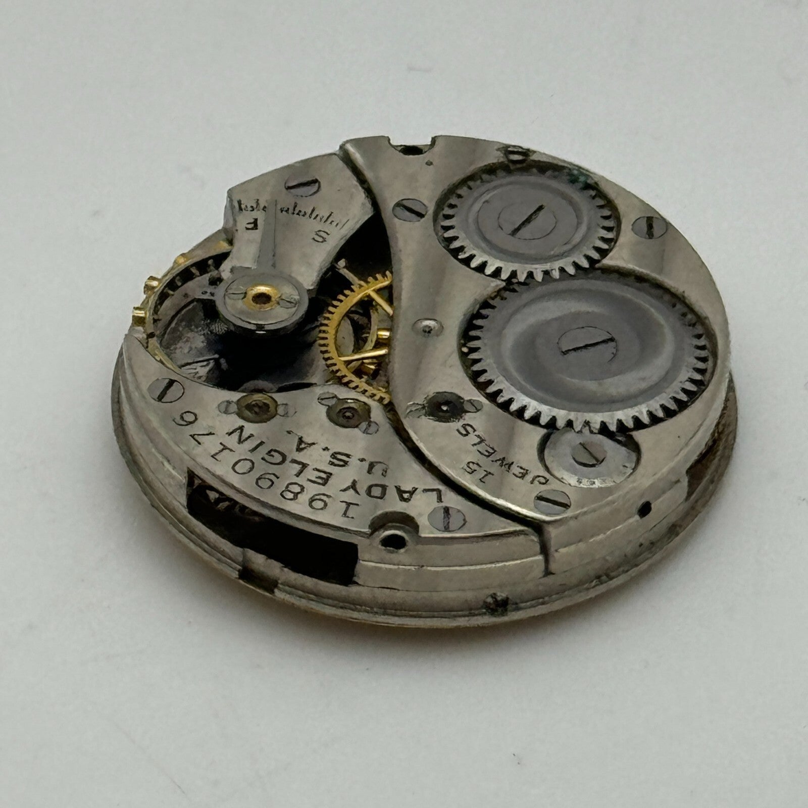 10/0s Antique Lady Elgin Grade 444 Model 4 American Watch Movement PARTS SPARE