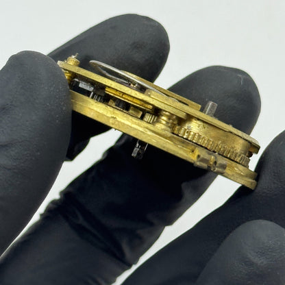 Fusee Pocket Watch Movement Antique English Key Wound Parts Repair Spares 45.9mm