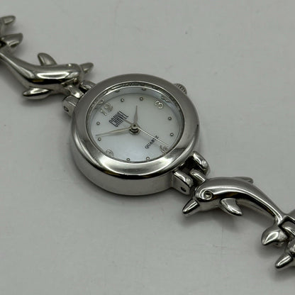 22mm Working Ladies Carvel Dolphin Stainless Steel Quartz Watch 5.75 Inches