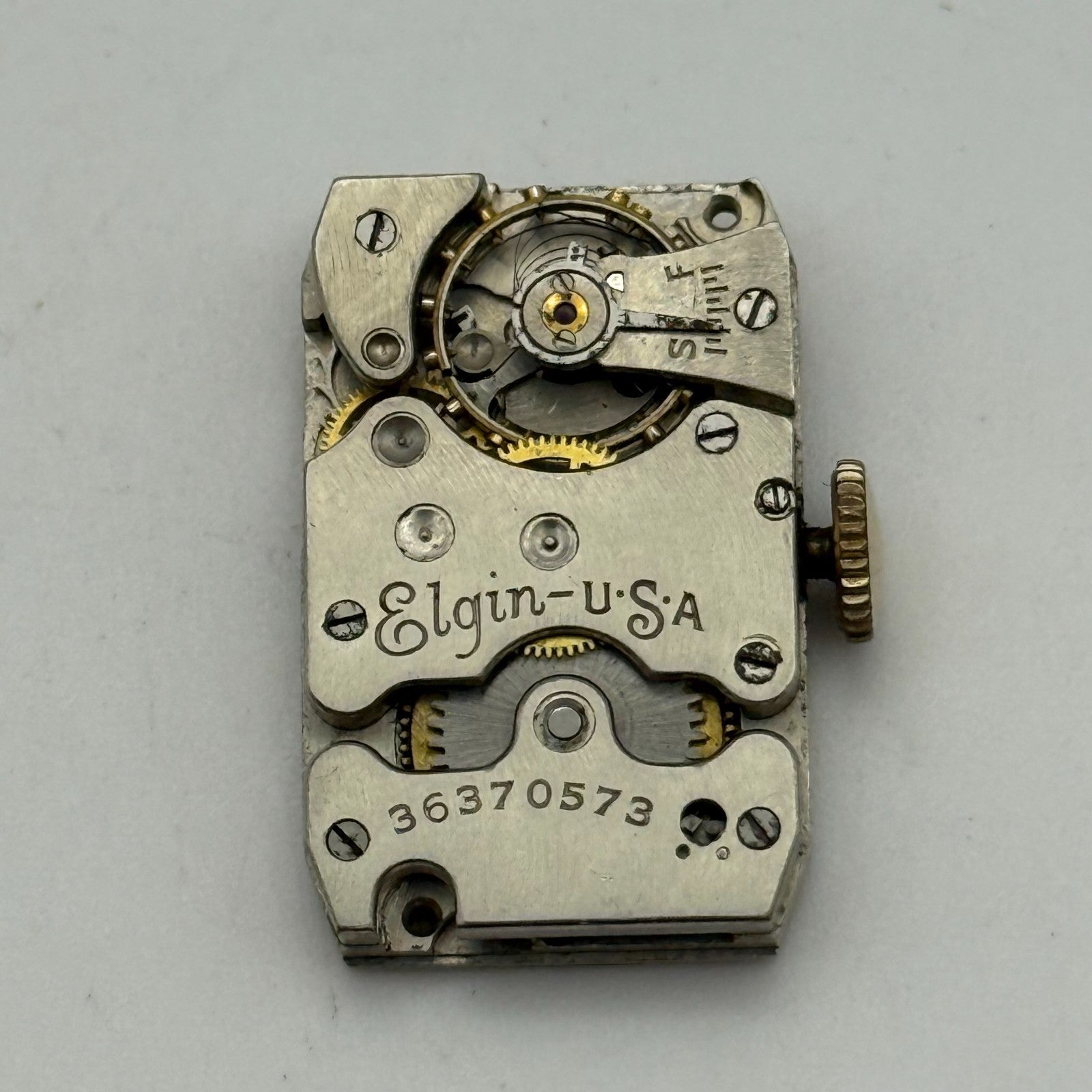 1937 Vintage 18/0s Elgin 488 Model 1 American Watch Movement PARTS REPAIR SPARES