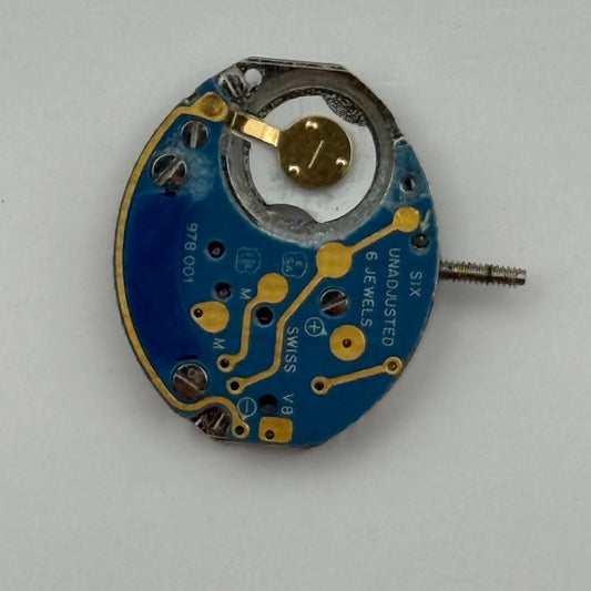 ETA 978.001 Quartz Watch Movement Incomplete Swiss Ladies Vintage Parts Repair