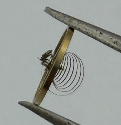 Felsa 4020 4025 Balance Wheel Complete And Spring 1437 M Watch Movement Parts 