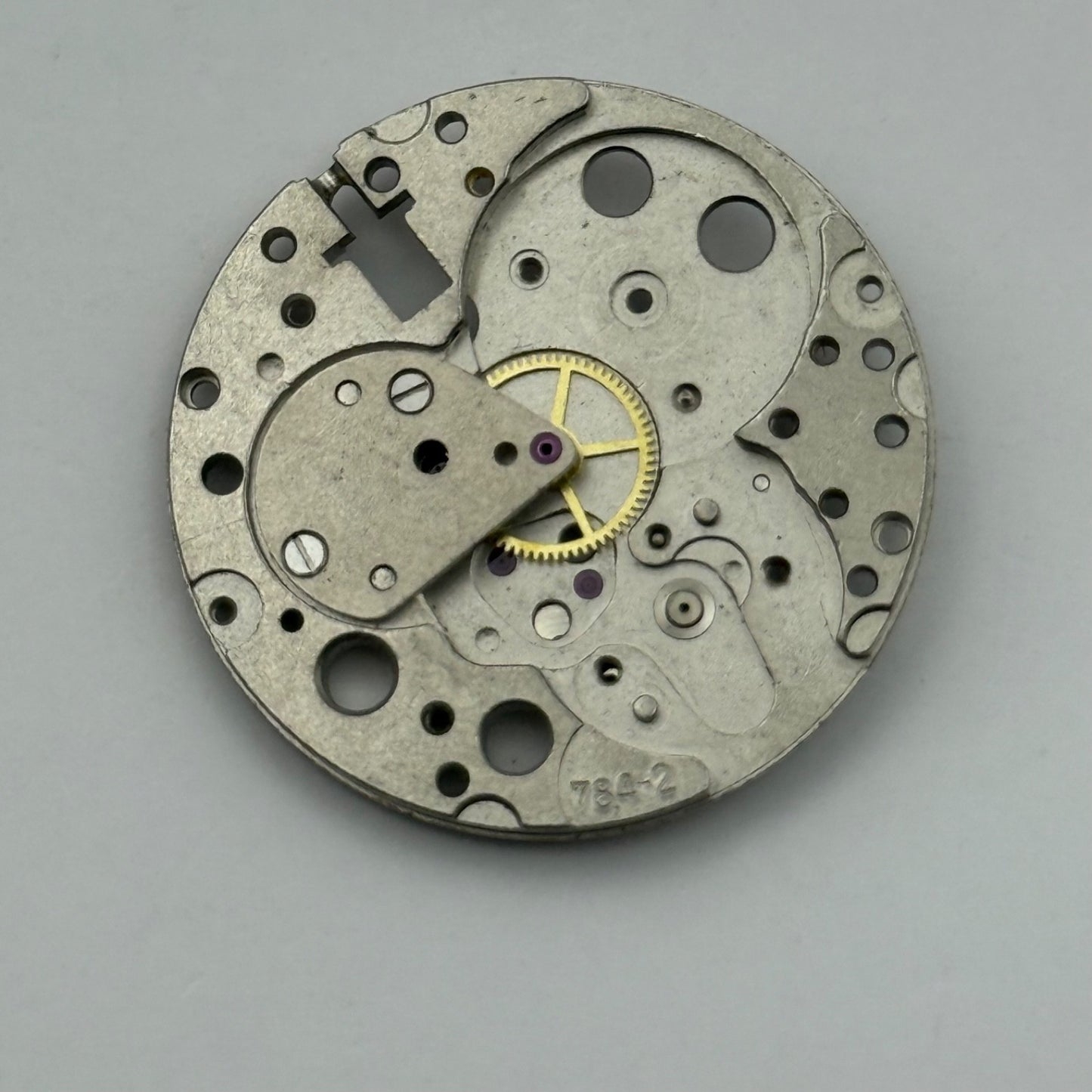 Tissot 784-2 Watch Movement Main Plate Manual Wind Vintage Swiss Parts 25.9mm
