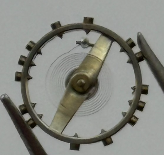 FHF 60 Balance Wheel Complete And Spring  6 3/4-8'''  200 M Watch Movement Parts