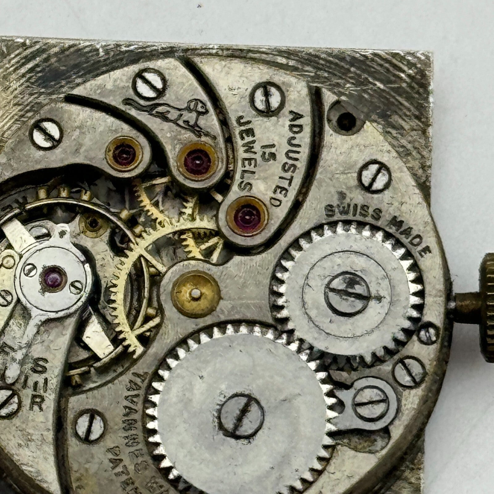 23.6mm Cyma Ref 010 Tavannes Manual Wind 15 Jewels Watch Movement Vintage PARTS