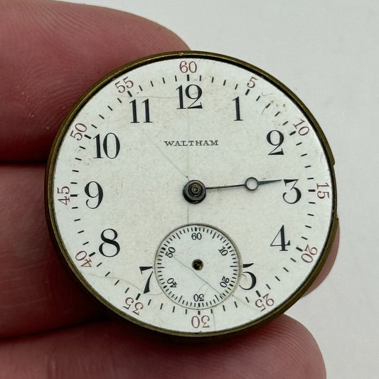 0s Men's Waltham Grade No. 160 Model 1900 American Watch Movement PARTS SPARES