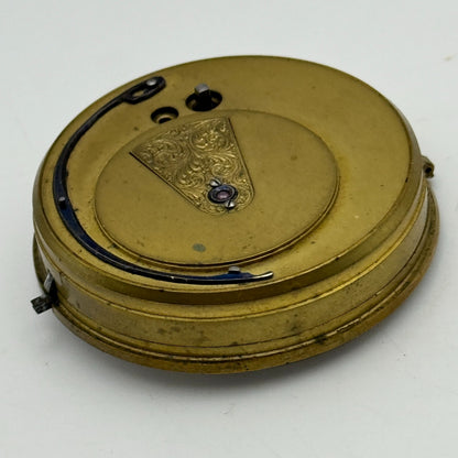 46mm Antique Kendal & Dent Cheapside London Pocket Watch Movement PARTS SPARES