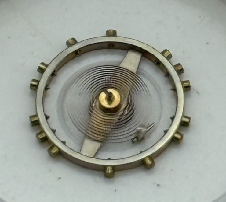 ETA 790 Balance Wheel Complete And Spring  8¾’’’  Watch Movement Parts NOS