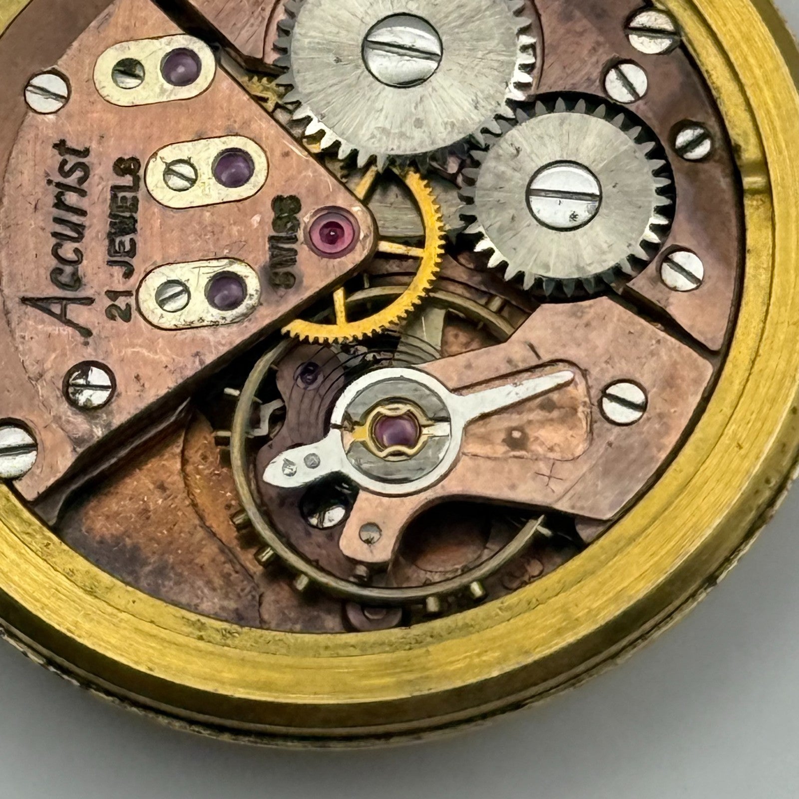 ETA 2390 Watch Movement Accurist Manual Wind Vintage Swiss Parts Repair 29.5mm