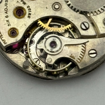 23.6mm Possibly Movado 15 Jewels 6 Adj High Grade Manual Wind Watch Movement