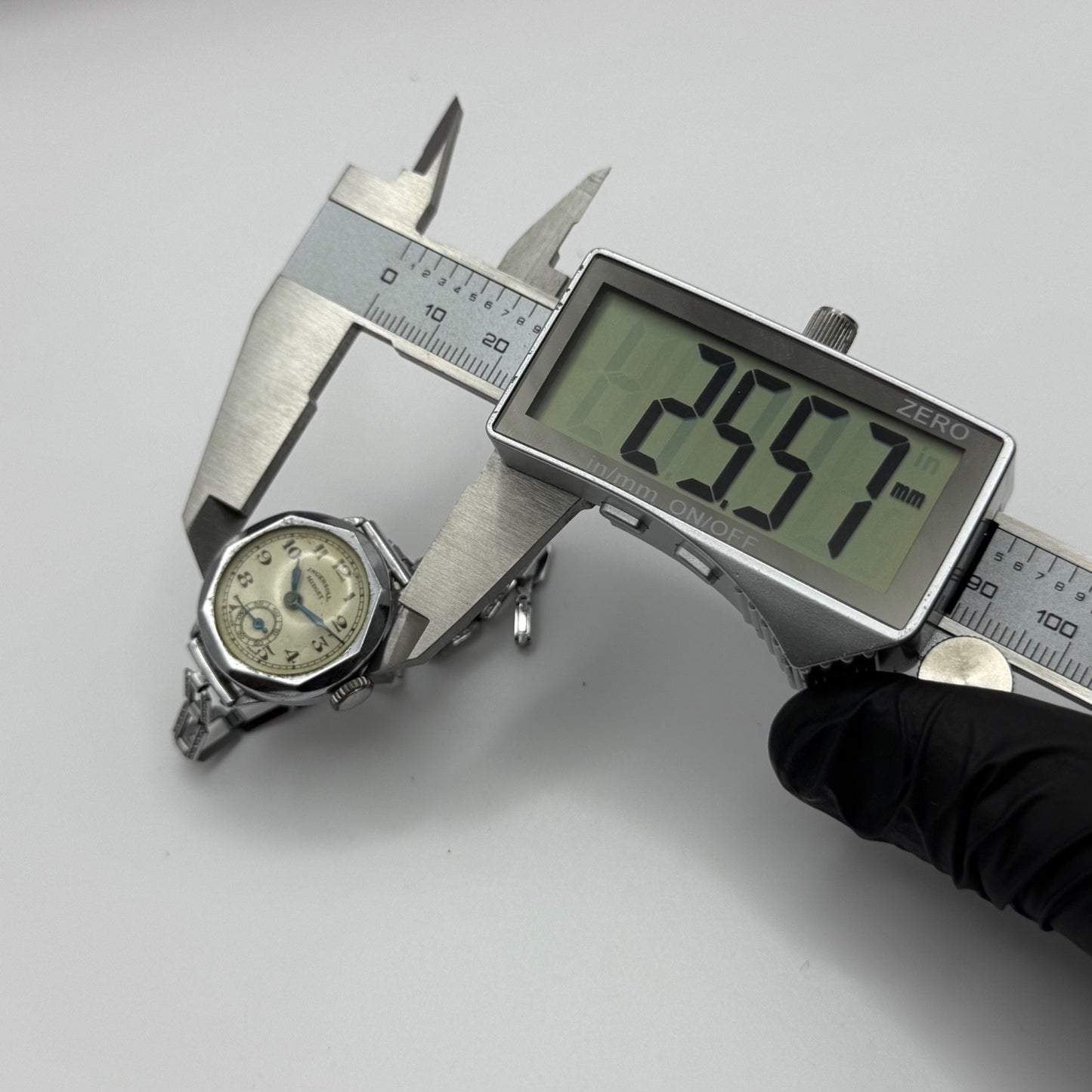 25mm Vintage Ingersoll Dot Sub Seconds Art Deco Bracelet Manual Watch PARTS