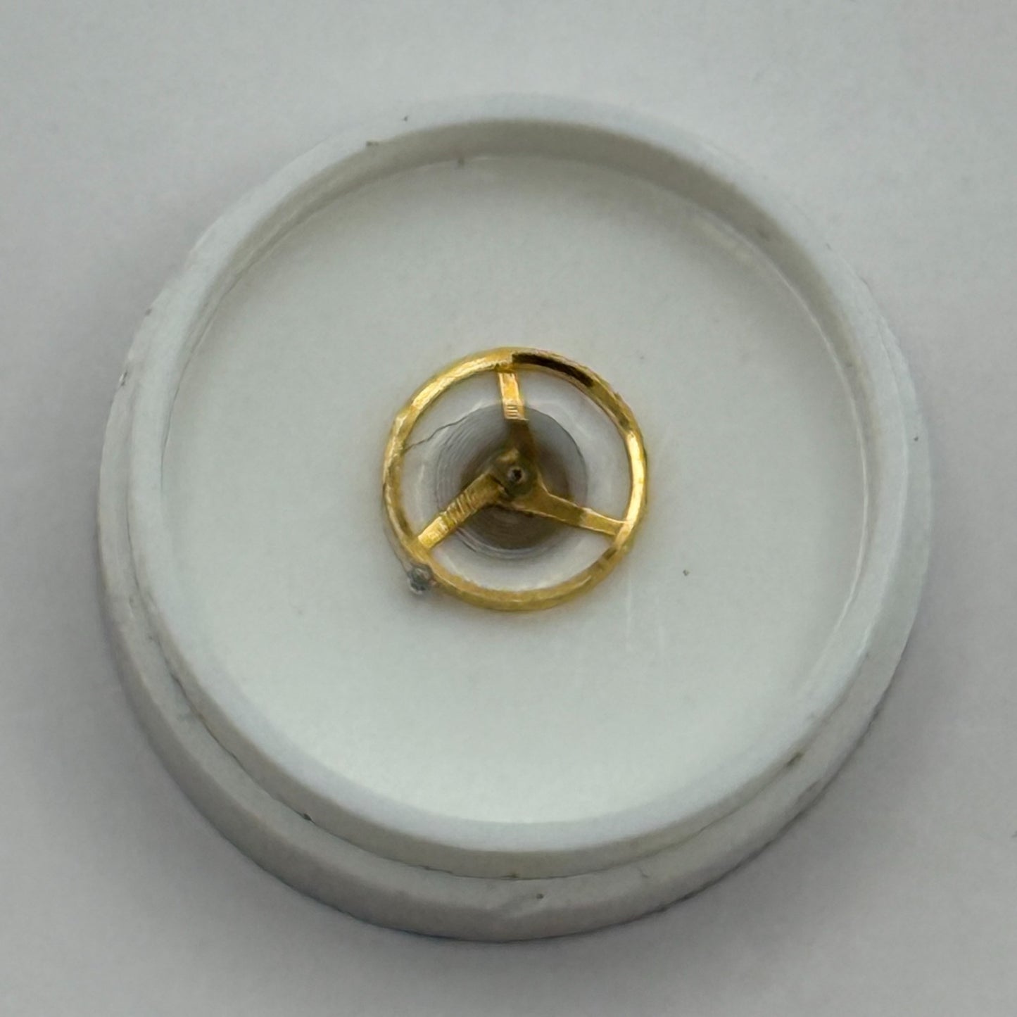 Tissot 2403 Balance Wheel Complete And Spring 5 1/2''' Watch Movement Parts 