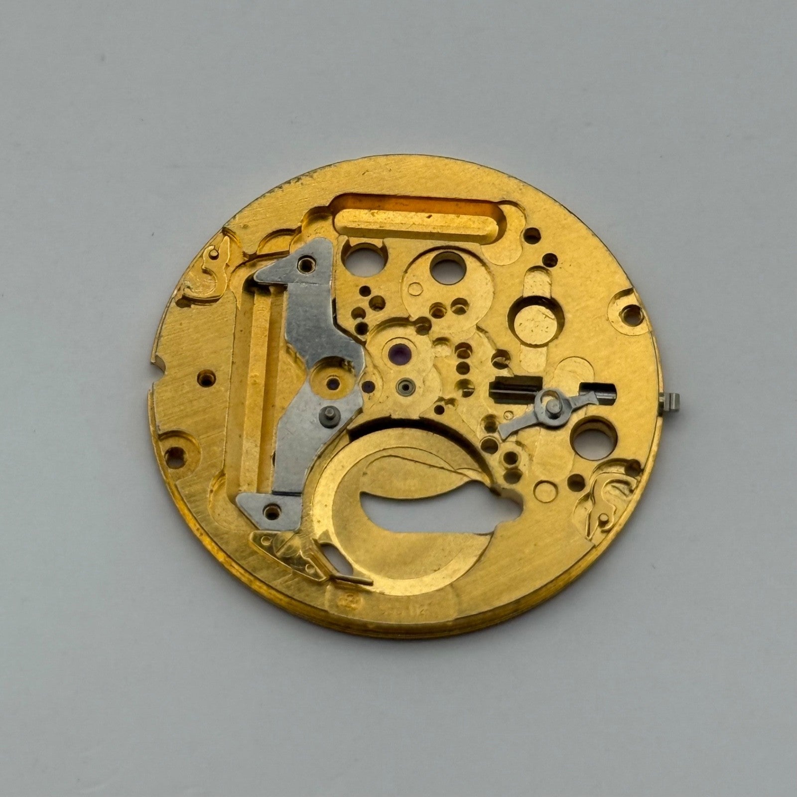 ETA 955.112 Watch Movement Main Plate Quartz Vintage Swiss Parts Repair 26.1mm