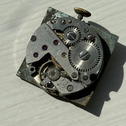 22mm Vintage 15 Jewels Antimagnetic Swiss Aluminium Manual Wind Watch For PARTS