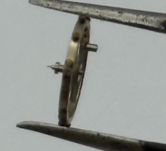 ETA 2412 Balance Wheel Complete And Spring 6 3/4''' 1418 M Watch Movement Parts 