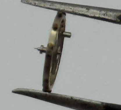 ETA 2412 Balance Wheel Complete And Spring 6 3/4''' 1418 M Watch Movement Parts 