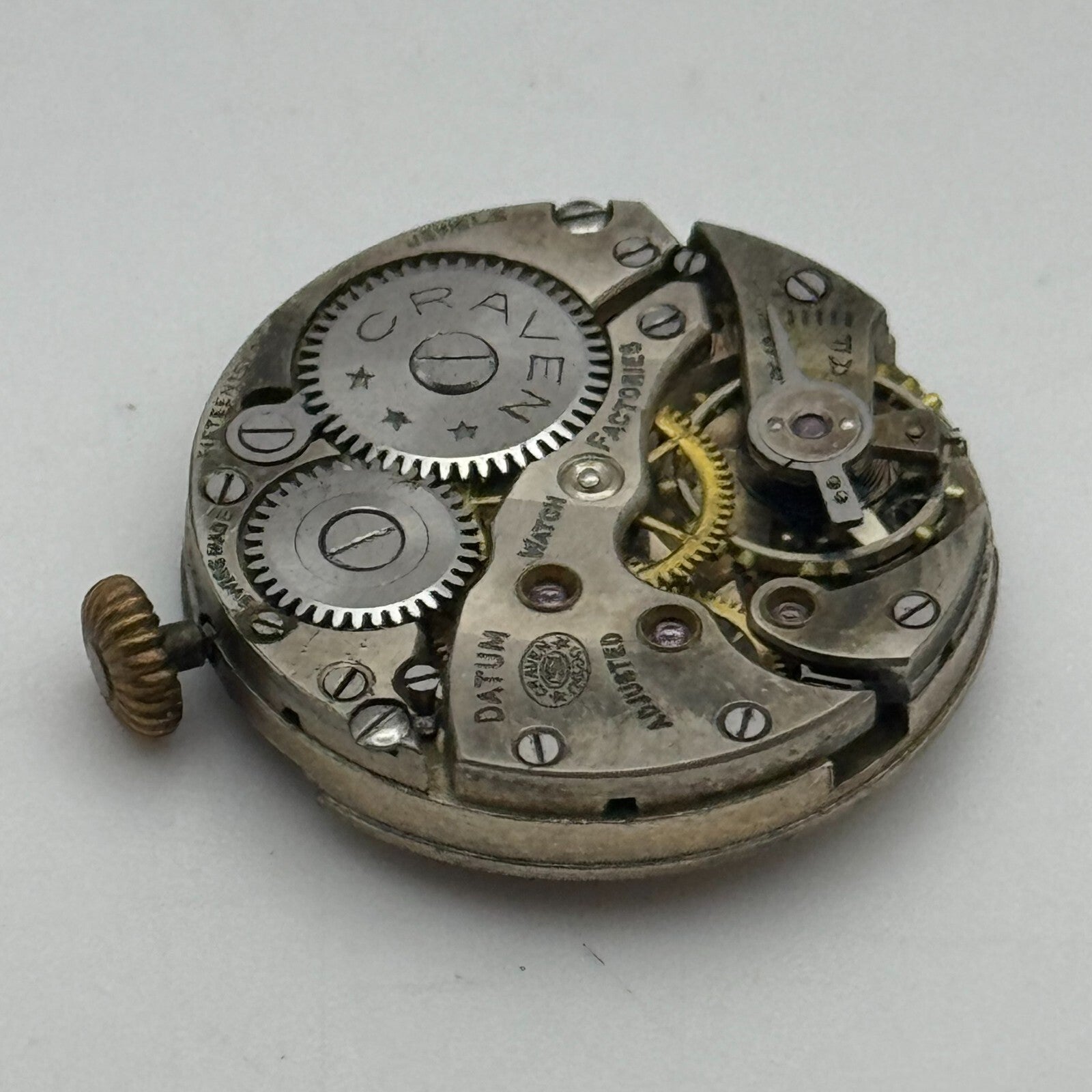 23.6mm Running Craven High Grade 15 Loose Trench Watch Movement Manual Wind PART