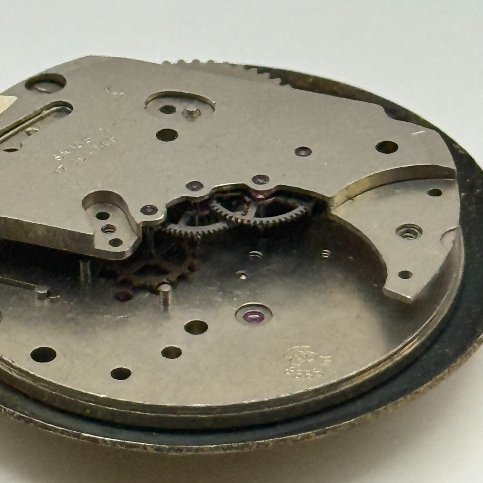 Inventic EB 8385-67 Watch Movement Manual Wind Vintage Swiss Parts Repair 22.2mm