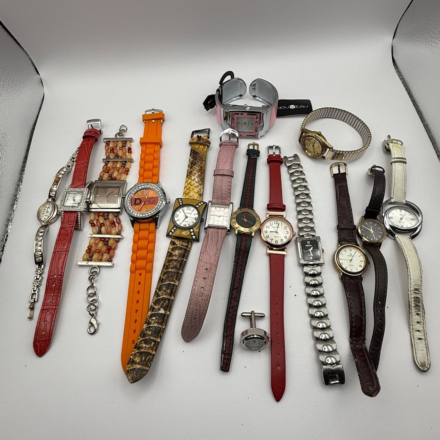 Bundle Of 15 Quartz Watches Job Lot Modern / Vintage Untested Parts / Repair