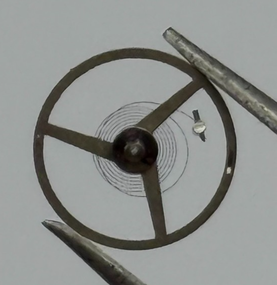 ETA 2412 Balance Wheel Complete And Spring  1413 M Watch Movement Parts NOS