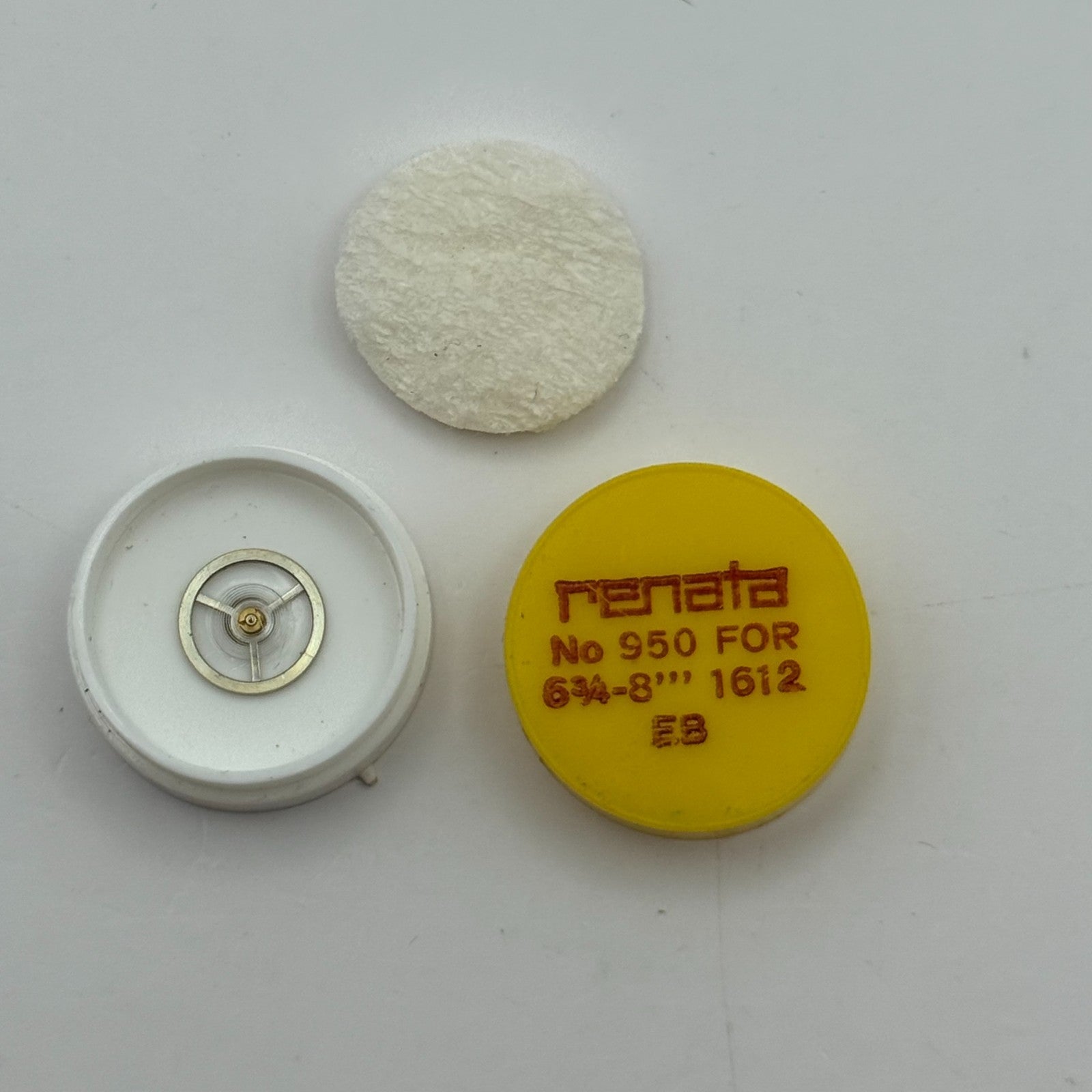 EB 1612 Balance Wheel Complete And Spring 6¾–8’’’ 950 Watch Movement Parts NOS