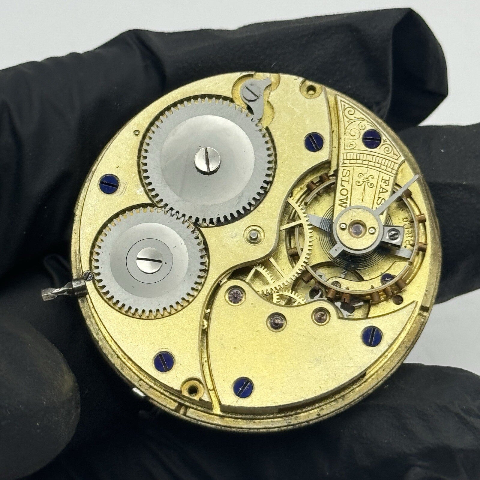 39.6mm Baume B & Co Good Quality Hunter Pocket Watch Movement For Restoration