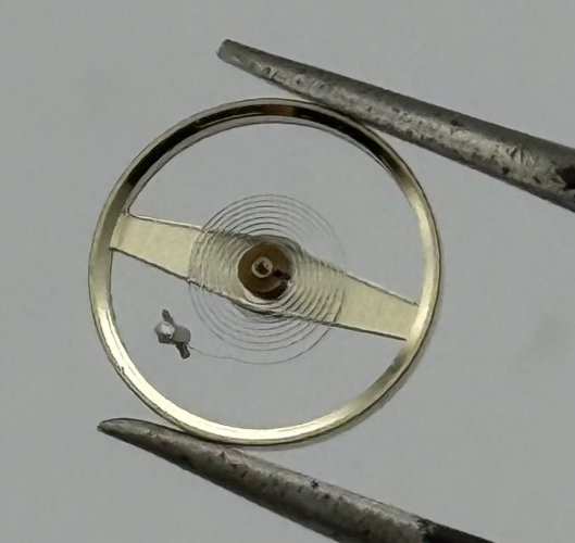 ST 69 Balance Wheel Complete And Spring Kif+Inca 1138 Watch Movement Parts NOS