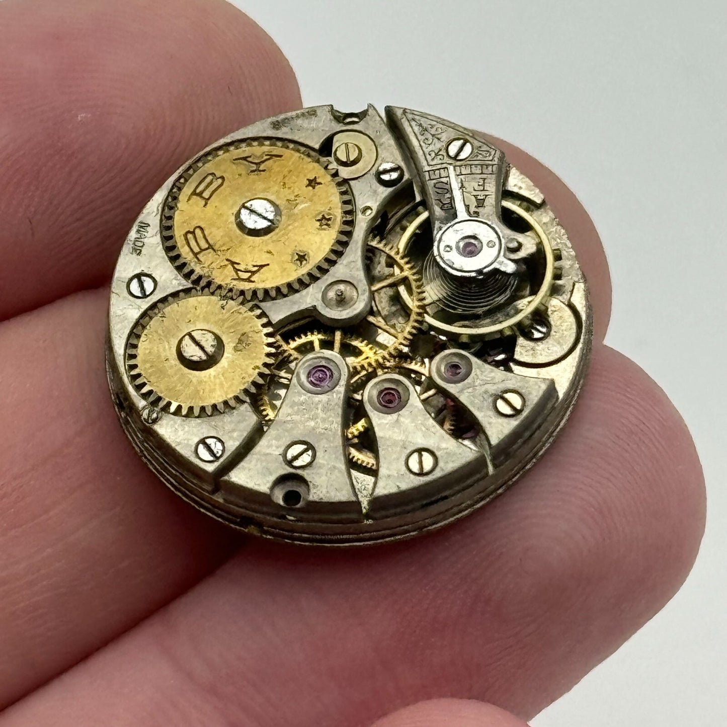 25.2mm Interesting Abby Trench Watch Movement Manual Wind Swiss Vintage PARTS