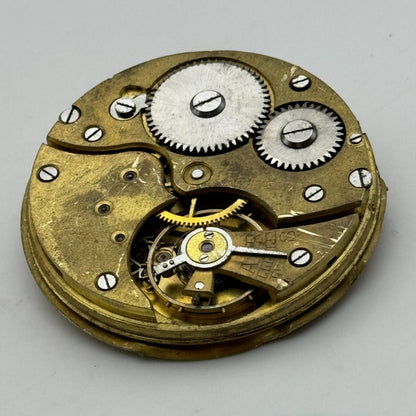 41.6mm Vintage Swiss Open Face Pocket Watch Movement PARTS REPAIR SPARES
