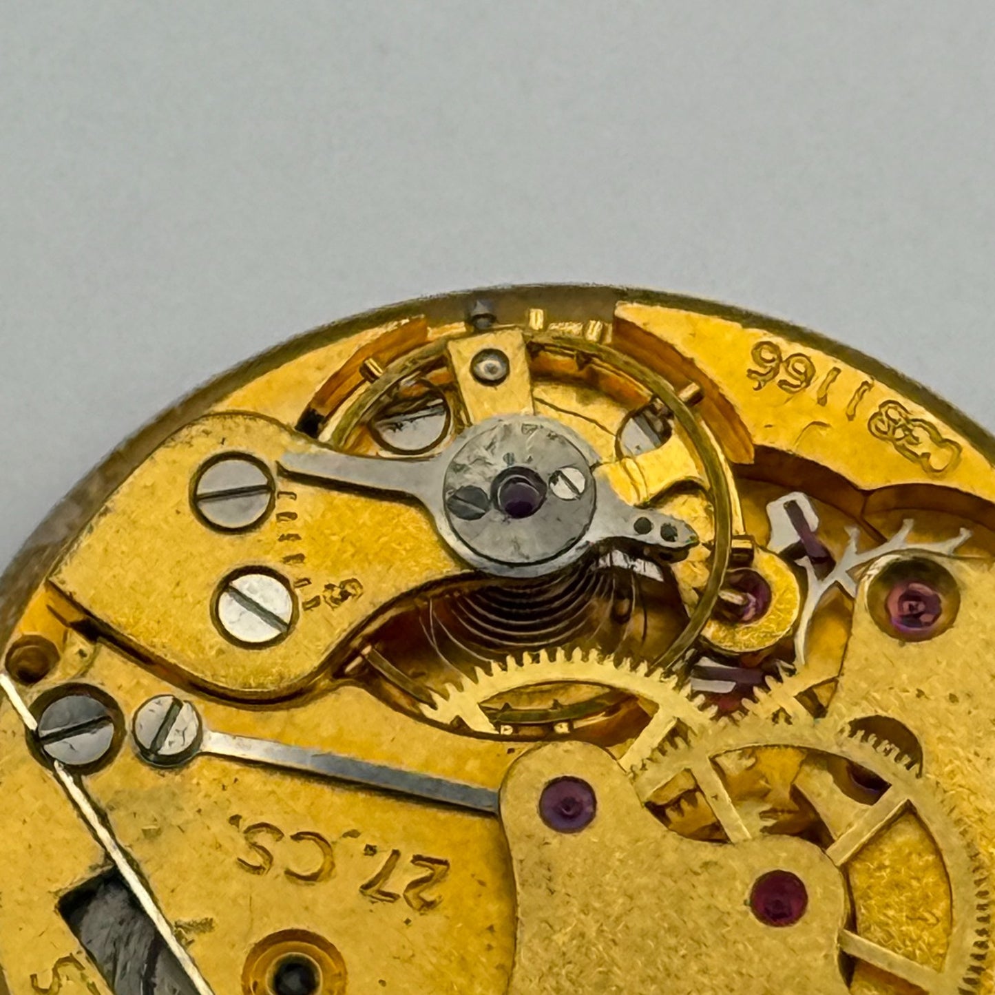 Smiths 27.CS. De Luxe Watch Movement Manual Wind Vintage Parts Repair 26.9mm